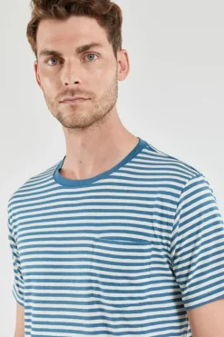 Armor Lux T-shirt Héritage lagoon arm/nature