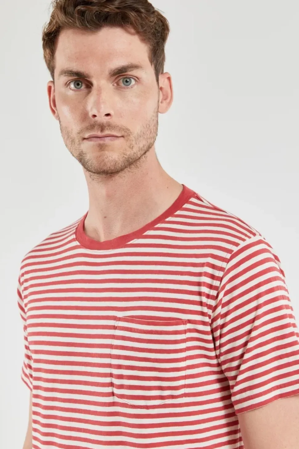 Armor Lux T-shirt Héritage cranberry/nature