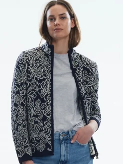Dale of Norway Kviteseid navy dames vest