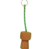 Drijvende sleutelhanger champagne kurk