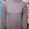 Fisherman out of Ireland Denim Mock Neck dames trui