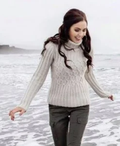 Fisherman out of Ireland Criss Cross kabel coltrui oatmeal