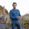 Fisherman out of Ireland Roll Neck trui denim