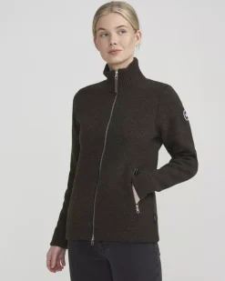 Holebrook Claire Fullzip WP donkerbruin