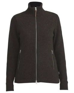 Holebrook Claire Fullzip WP donkerbruin