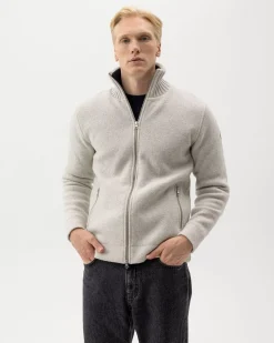 Holebrook Mans Zip Lichtgrijs