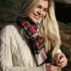 John Hanly Merino Wollen Sjaal Stewart Tartan