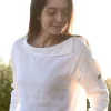 Mousqueton Odia linnen blouse wit