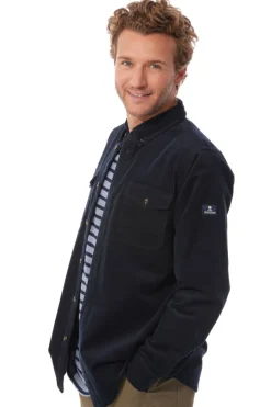 Mousqueton Rib overshirt blauw