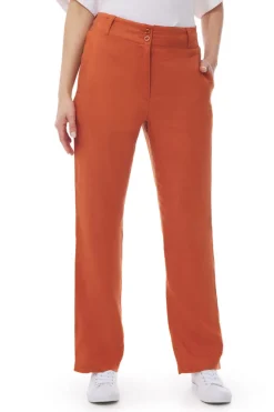 Mousqueton Thayis Linnen Broek Cuivre