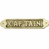 Naamplaat messing Captain