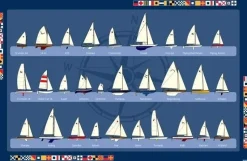 Placemat open zeilbootjes