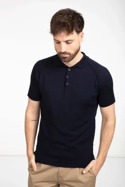 Roosenstein Wolke Naud Merino Polo Navy