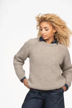 Roosenstein Wolke Trui ronde hals 100% wol - Frans Undyed