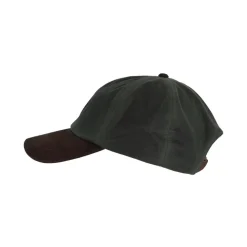 Stallington Wax cap leren klep olijf