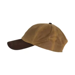 Stallington Wax cap leren klep beige