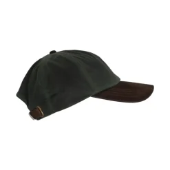 Stallington Wax cap leren klep olijf