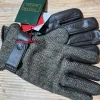 Walker & Hawkes Handschoenen Harris Tweed Midnight Charcoal