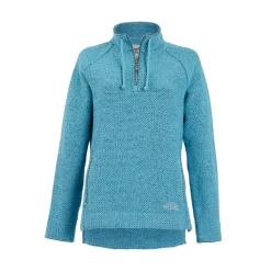 Weird Fish geranium 1/4 zip classic macaroni sweatshirt cyaan
