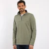 Weird Fish Kendall 1/4 zip safari