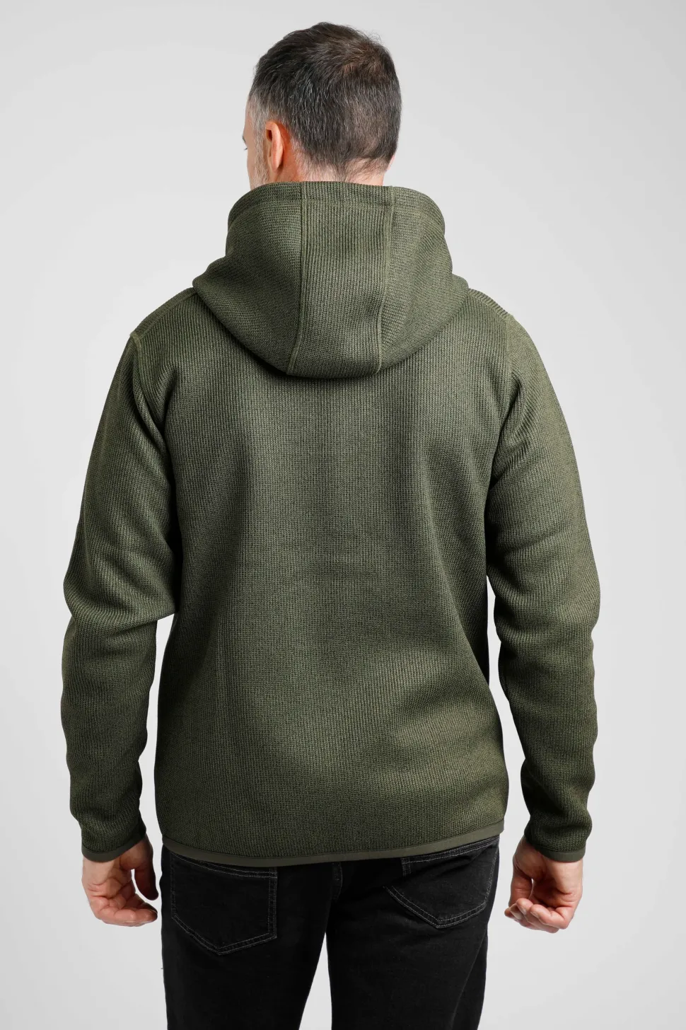 Weird Fish Lockie Fleece vest olijfgroen