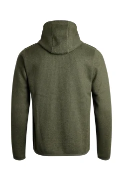 Weird Fish Lockie Fleece vest olijfgroen
