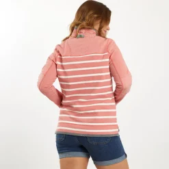 Weird Fish Lono 1/4 zip streep